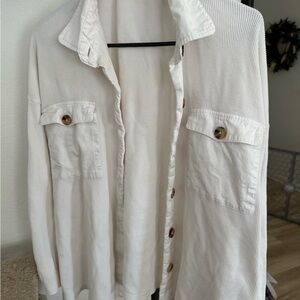 Forever 21 Cream Button Down